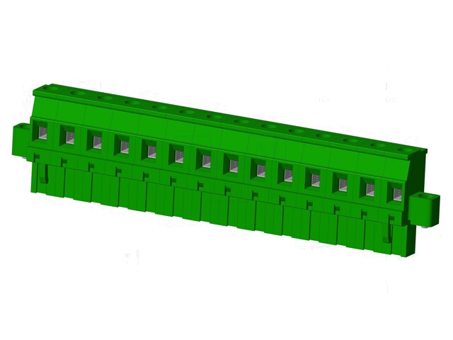Connector: ontkoppelbare terminal strip; stekker; vrouwelijk Connector: ontkoppelbare terminal strip; stekker; vrouwelijk